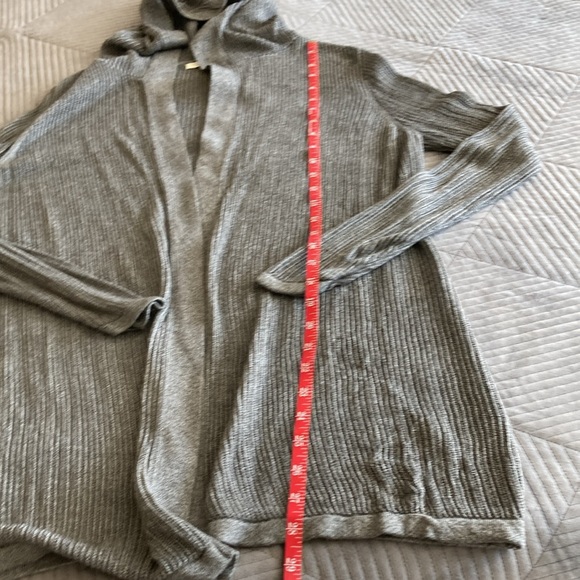 Cyrus Women's Sheer Silver Gray Open Cardigan Size M EUC - Picture 6 of 9